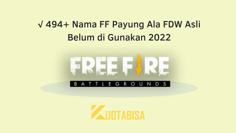 Nama FF Payung Ala FDW Asli Belum di Gunakan 2023